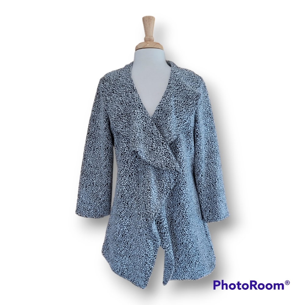 Calvin Klein Open Waterfall Open Front Women's Cardigan/Jacket. Size 8
